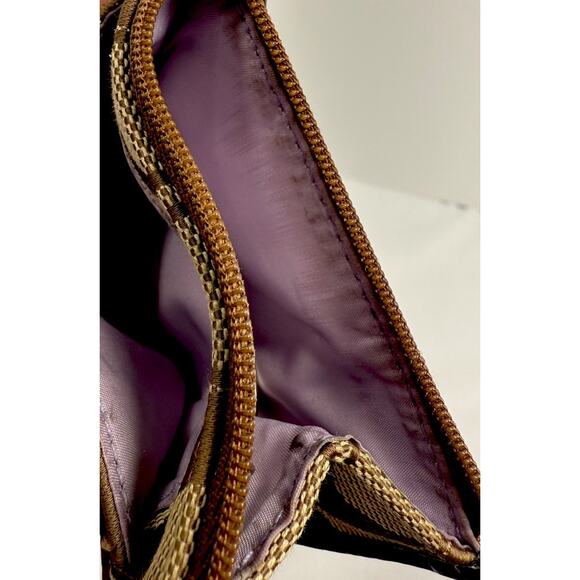 COACH Vintage Wallet Brown Signature Canvas Leather Coin Case Key Pouch EUC - Picture 4 of 4